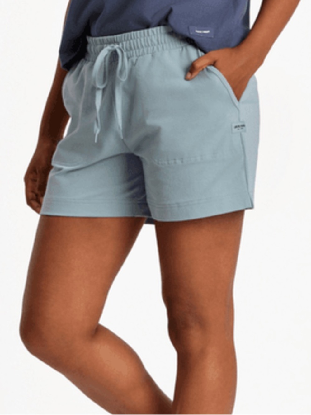 Life Is Good Blue Crusher Flex Elastic Waist Shorts Size XL
